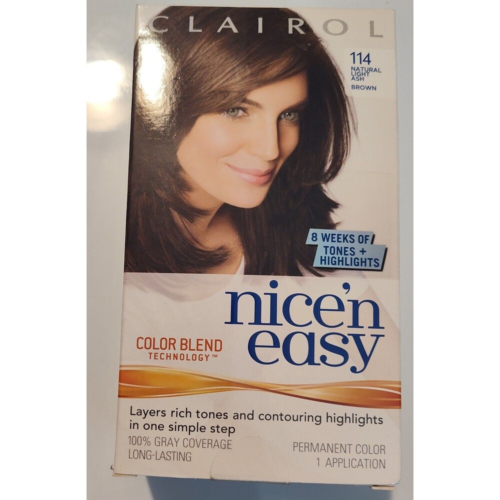 clairol nice n easy‎ hair color 114 Natural Light Ash Brown